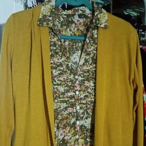 Eddie Bauer lightweight floral blouse